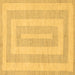 Square Abstract Brown Modern Rug, abs1497brn