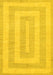 Abstract Yellow Modern Rug, abs1497yw