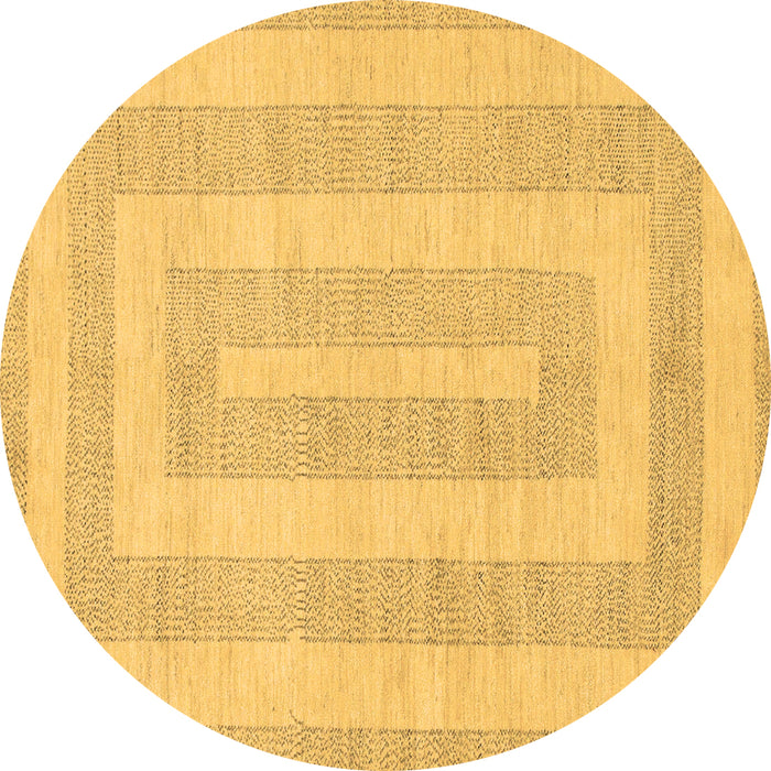 Round Machine Washable Abstract Brown Modern Rug, wshabs1497brn