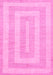 Abstract Pink Modern Rug, abs1497pnk