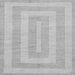 Square Abstract Gray Modern Rug, abs1497gry