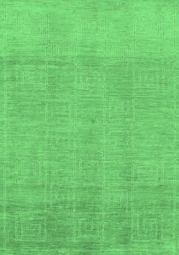 Abstract Emerald Green Modern Rug, abs1498emgrn