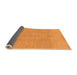 Sideview of Abstract Orange Modern Rug, abs1498org