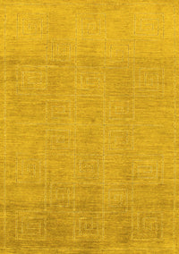 Abstract Yellow Modern Rug, abs1498yw