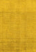 Abstract Yellow Modern Rug, abs1498yw