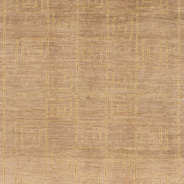 Abstract Bronze Brown Modern Rug, abs1498