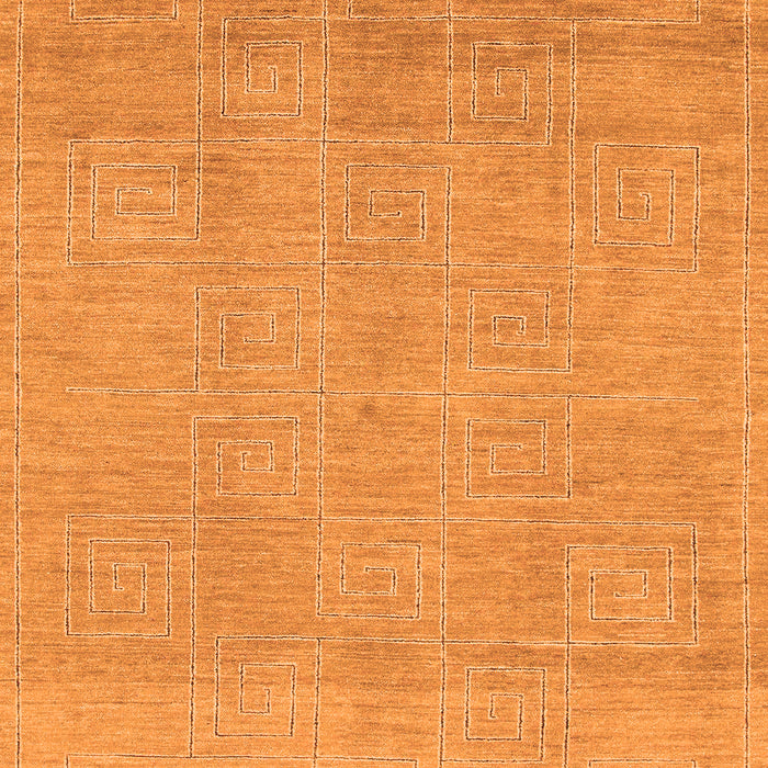 Machine Washable Abstract Orange Modern Area Rugs, wshabs1498org