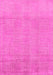 Machine Washable Abstract Pink Modern Rug, wshabs1498pnk