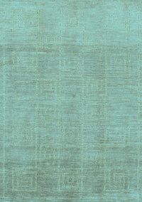 Abstract Light Blue Modern Rug, abs1498lblu