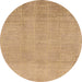 Round Abstract Bronze Brown Modern Rug, abs1498