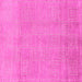 Square Machine Washable Abstract Pink Modern Rug, wshabs1498pnk