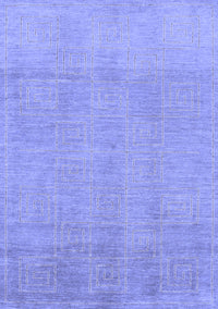 Abstract Blue Modern Rug, abs1498blu