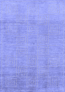 Abstract Blue Modern Rug, abs1498blu