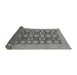 Sideview of Checkered Gray Modern Rug, abs1499gry