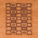 Square Machine Washable Abstract Red Rug, wshabs1499