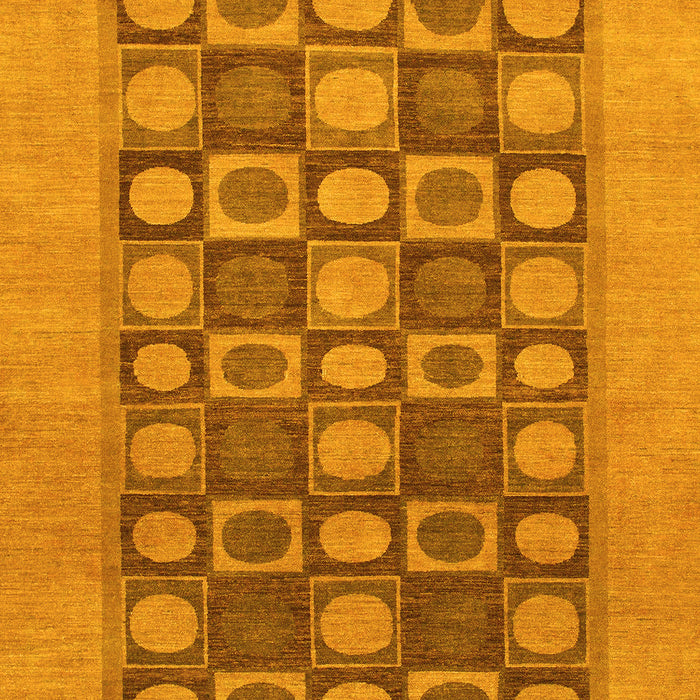 Checkered Yellow Modern Rug, abs1499yw