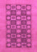 Checkered Purple Modern Rug, abs1499pur