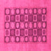 Square Checkered Pink Modern Rug, abs1499pnk