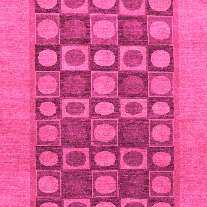 Machine Washable Checkered Pink Modern Rug, wshabs1499pnk