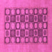Square Machine Washable Checkered Purple Modern Area Rugs, wshabs1499pur