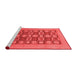 Modern Red Washable Rugs