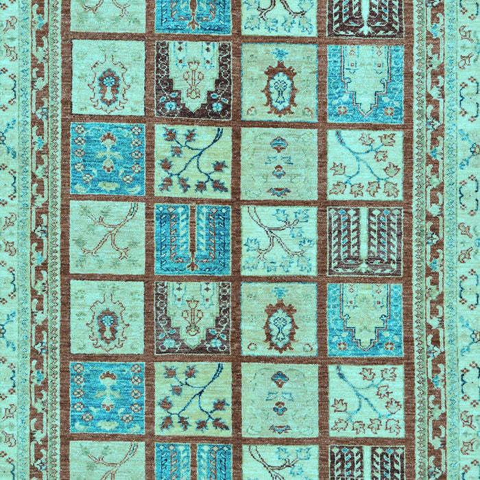 Machine Washable Abstract Light Blue Modern Rug, wshabs149lblu