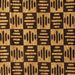 Square Machine Washable Oriental Brown Modern Rug, wshabs14brn