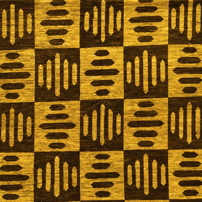 Machine Washable Oriental Yellow Modern Rug, wshabs14yw