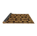 Sideview of Oriental Brown Modern Rug, abs14brn