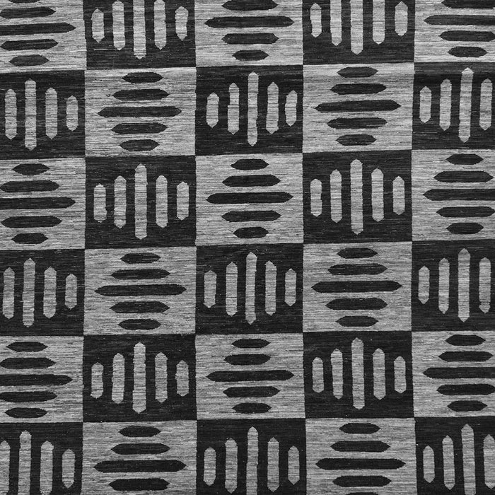 Square Machine Washable Oriental Gray Modern Rug, wshabs14gry