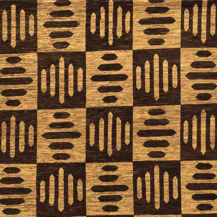 Machine Washable Oriental Brown Modern Rug, wshabs14brn