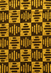 Oriental Yellow Modern Rug, abs14yw