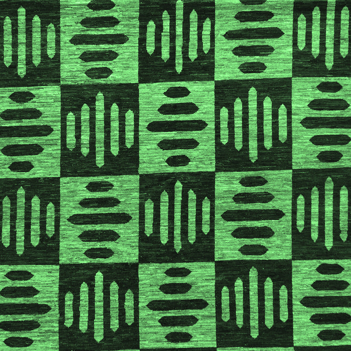 Machine Washable Oriental Emerald Green Modern Area Rugs, wshabs14emgrn