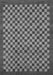 Machine Washable Checkered Gray Modern Rug, wshabs1500gry