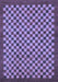 Checkered Blue Modern Rug, abs1500blu