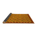 Sideview of Checkered Yellow Modern Rug, abs1500yw