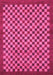 Checkered Pink Modern Rug, abs1500pnk