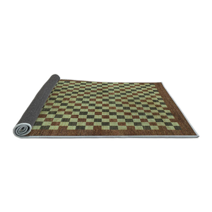 Sideview of Checkered Light Blue Modern Rug, abs1500lblu