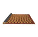 Sideview of Checkered Brown Modern Rug, abs1500brn