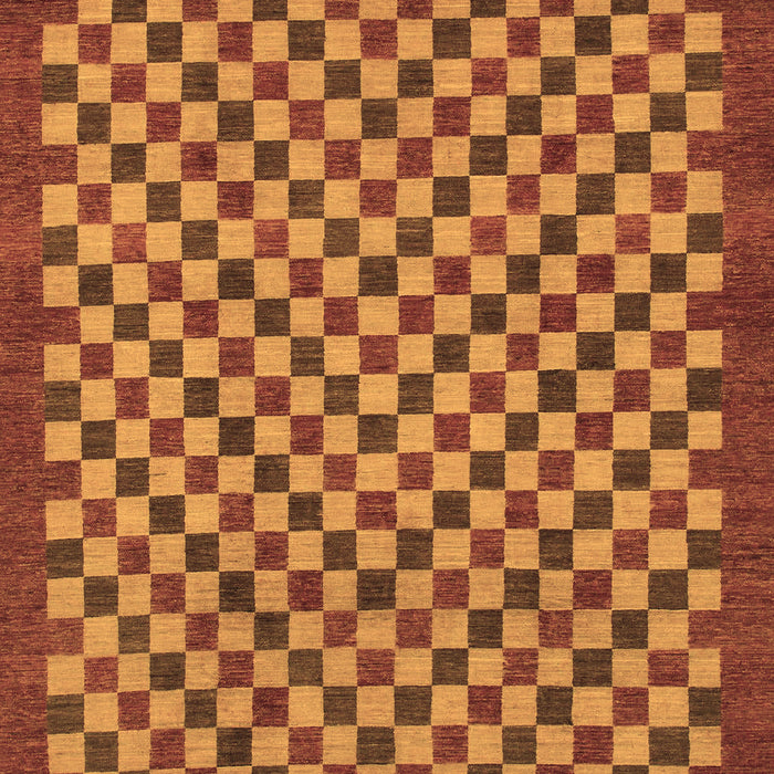 Checkered Brown Modern Rug, abs1500brn