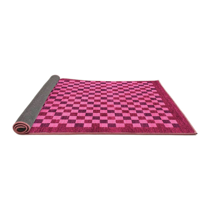 Sideview of Checkered Pink Modern Rug, abs1500pnk