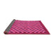 Sideview of Checkered Pink Modern Rug, abs1500pnk