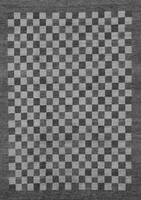 Checkered Gray Modern Rug, abs1500gry