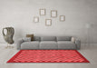 Modern Red Washable Rugs