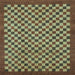 Square Machine Washable Checkered Light Blue Modern Rug, wshabs1500lblu