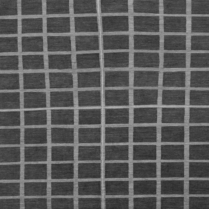 Square Checkered Gray Modern Rug, abs1501gry