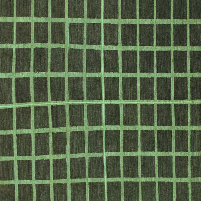 Square Checkered Turquoise Modern Rug, abs1501turq