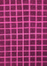 Machine Washable Checkered Pink Modern Rug, wshabs1501pnk