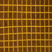 Square Checkered Yellow Modern Rug, abs1501yw