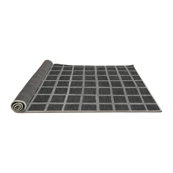 Sideview of Checkered Gray Modern Rug, abs1501gry